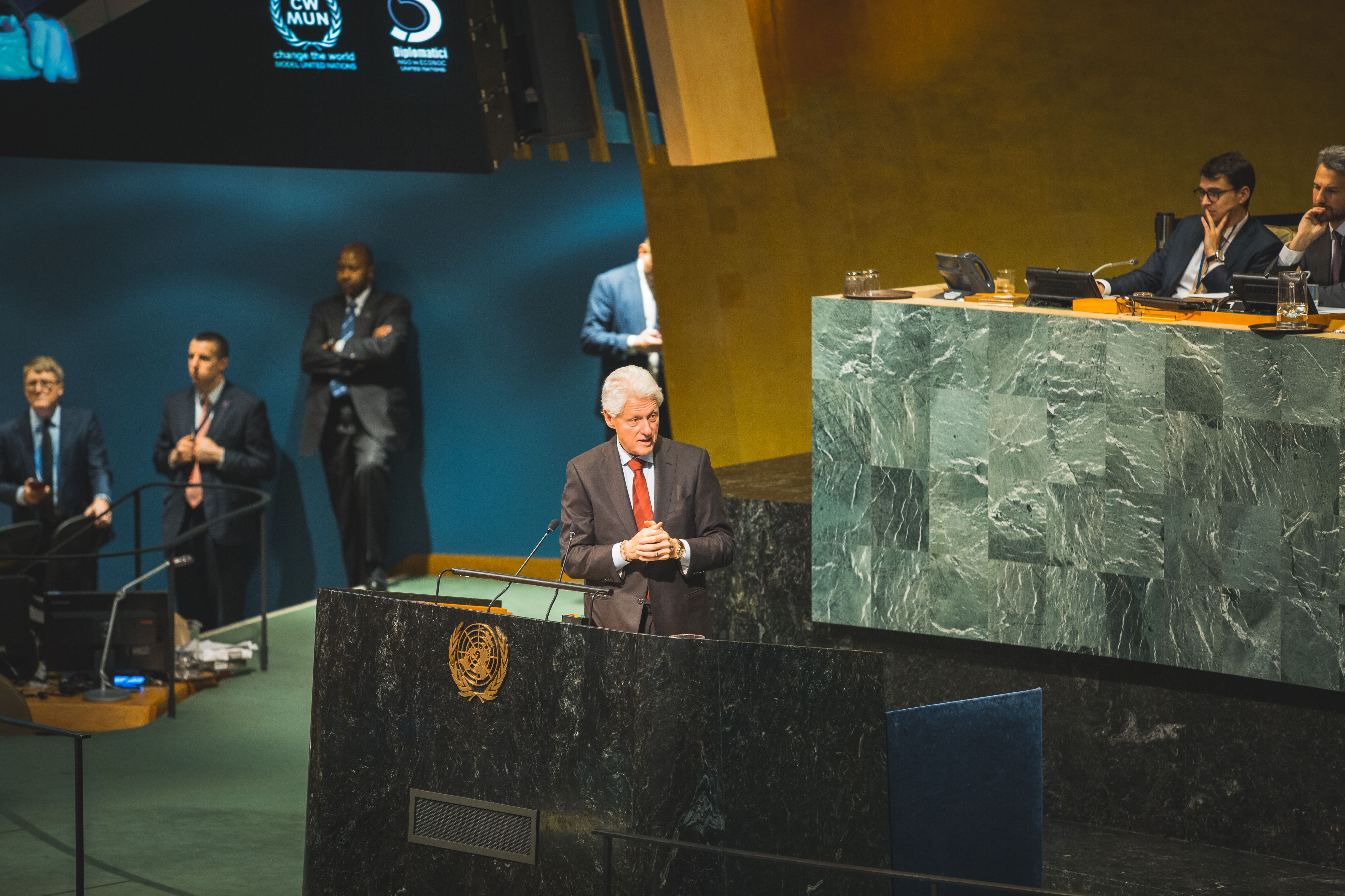 Bill Clinton al Change the World New York